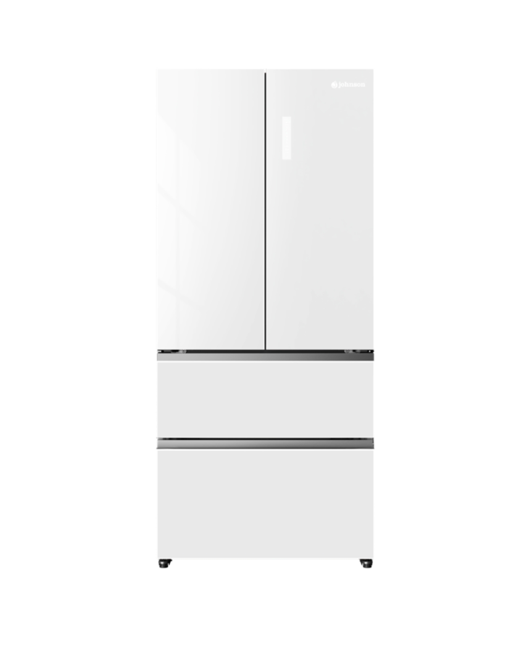 FRIGOR�FICO FRANC�S TOTAL NO FROST EM VIDRO BRANCO DE 349L JOHNSON | JRFS1986ENGW